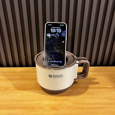 Nồi Lẩu Điện Mini 1.5L Mishio MK392 600W lòng nồi inox 304 không gỉ sét - hàng chính hãng