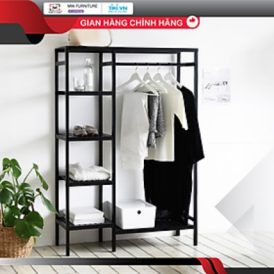 GIÁ TREO QUẦN ÁO TIỆN LỢI GỖ THÔNG NHẬP KHẨU HÀNG LẮP RÁP THÔNG MINH HÀN QUỐC - DOUBLE CLOSET 