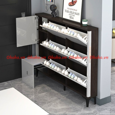 Tủ giày thông minh siêu mỏng cao cấp Ohaha - TGCC018