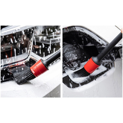 Bộ Chổi Rửa Xe Ô Tô, Xe Máy Sợi Microfiber Polyester | Bộ Chổi Vệ Sinh Xe Làm Sạch Các Khe Kẽ Trên Xe, Không Gây Trầy Xước Ngoại Thất Xe