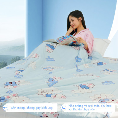 [CHĂN HÈ MÁT LẠNH] Mền lạnh I Cool Advance NIN House NM8029 160x210cm | Chăn chần Ice Silk, Chăn điều hoà nhiều độ