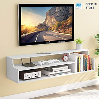 Kệ Gỗ Trang Trí Tivi Treo Tường 3 Tầng Với Thiết Kế Nhỏ Gọn, Đa Năng SIB Decor TV79