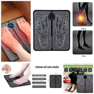 BỘ THẢM MASSAGE ĐÔI BÀN CHÂN VỚI 8 CHẾ ĐỘ MASSAGE CAO CẤP CHO MỌI NGƯỜI 