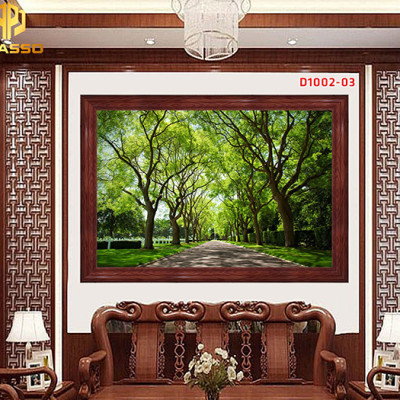 Tranh kính Phong cảnh thiên nhiên D1002 01 (được chọn mẫu)