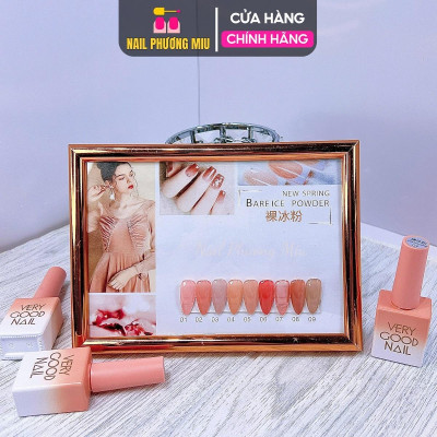 Set Sơn Gel Thạch 9 Màu Very Good Nail Siêu Xinh Làm Nail 15ml/Chai, Bền Màu Bóng Đẹp, Dễ Sử Dụng Tại Nhà An Toàn