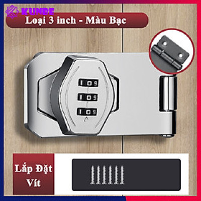 Chốt Khóa Mật Khẩu KUNBE Chốt Cửa Lật Khóa Số Nhiều Kích Thước Thích Hợp Nhiều Loại Cửa
