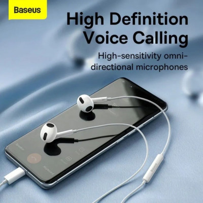 Tai nghe có dây Baseus Encok lateral in-ear Wired Earphone C17 chân cắm Type-C - Hàng chính hãng