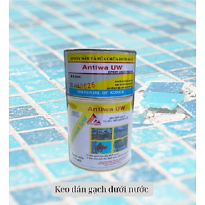 Keo Dán Gạch Dưới Nước - Gạch Hồ Bơi (Bộ 1.5Kg)