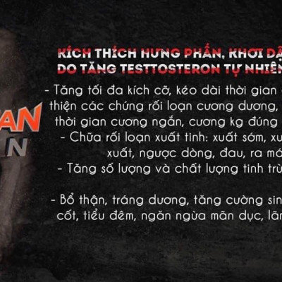 Thực phẩm chức năng hỗ trợ tăng cường sức khỏe nam giới Spartan Titan Damode lọ 30 viên