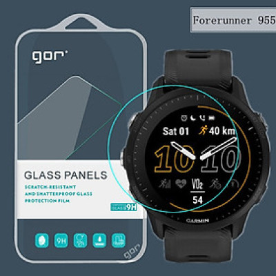 Miếng Dán Cường Lực Màn Hình GOR Dành Cho Garmin Forerunner 955 (Bộ 3 miếng) - Hàng Chính Hãng
