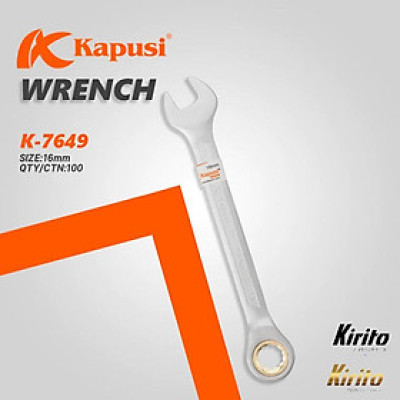 Cờ lê vòng miệng tự động Kapusi Japan nhiều size, thép CR-V chịu lực cao 50BV30, bánh cóc 72 răng