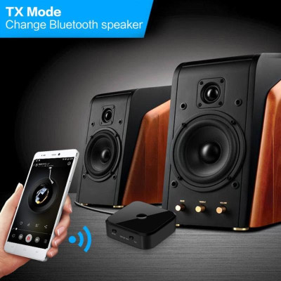 ROGTZ - Bộ Thu Phát Bluetooth TX16 Chế Độ Chuyển Đổi Linh Hoạt Hỗ Trợ Kết Nối Cùng Lúc 2 Thiết Bị Chip CSR BC8670 RX: A2DP AVRCP Phạm Vi 10m Âm Thanh Chất Lượng Cao SBC Aptx Kết Nối Đa Dạng AUX 3.5mm Optical Pin Lithium 350mAh Nhỏ Gọn Hàng Chính Hãng