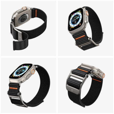 Dây Đeo SPIGEN DuraPro Flex Ultra Cho Apple Watch (49/46/45/44/42mm) Cải Tiến Dây Nylon Rộng Hơn Với Khoá Kim Loại Hàng Chính Hãng