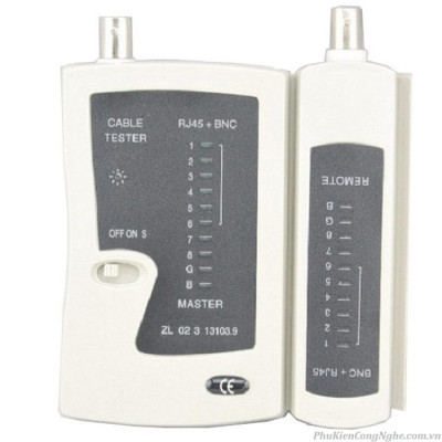 Hộp test mạng đa năng BNC + Hộp 100 đầu JR45 + 1 vỉ vòng đánh số mạng