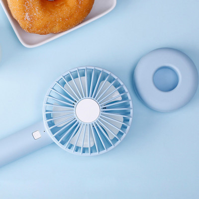 Quạt Điện Mini Cầm Tay Tích Điện Damas T9 - Thiết kế với 3 chế độ gió, đèn Led 7 màu siêu đẹp mắt, kiểu dáng nhỏ gọn tiện lợi, có thể cầm tay, để bàn tiện dụng - Hàng Chính Hãng