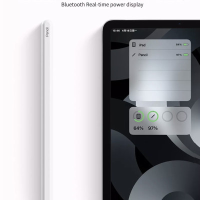 Bút Cảm Ứng Wiwu Pencil W Dành Cho Ipad Sạc Không Dây Từ Tính, Có Chỉ Báo Pin Trên Thân Bút - Hàng Chính Hãng