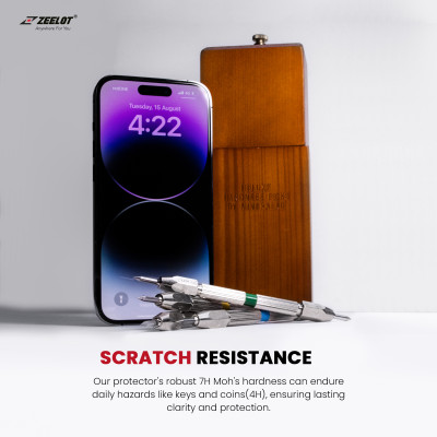 Cường Lực Chống Vân Tay Nhám Zeelot Dành Cho iPhone 15 Pro Max / 15 Pro / 15 Plus / 15, Zeelot SOLIDsleek - HÀNG CHÍNH HÃNG
