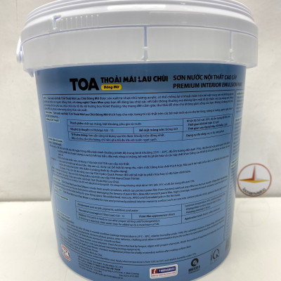 Sơn nước Toa thoải mái lau chùi nội thất màu xanh ngọc 7508 _5L