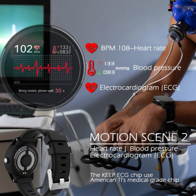 1.3 Inch Screen BT 4.0 Smart Watch Smart Fitness Tracker Activity Tracker Watch Smart Fitness IP67 Waterproof Watch