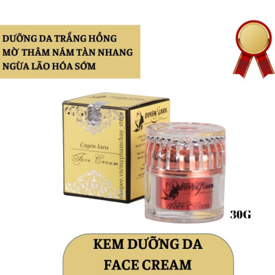 Kem Dưỡng Da FACE CREAM 30g Quyên Lara, Kem Dưỡng Và Tái Tạo Da Giúp Trắng Da, Mờ Thâm, Nám, Tàn Nhang, Dưỡng Da Săn Chắc, Ngăn Ngừa Lão Hóa, Trắng Hồng Tự Nhiên