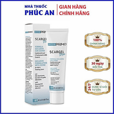 Kem làm mờ sẹo DottorPrimo Scargel Plus tuýp 10 - 20ml - kem mờ sẹo dùng được cho vết thương còn ướt