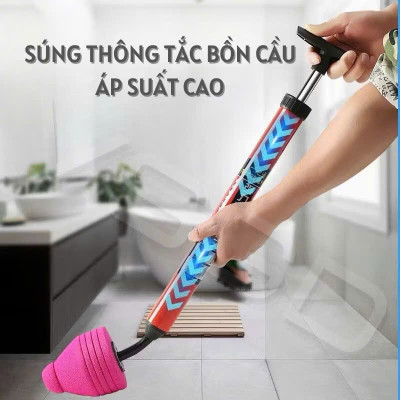 Cây Bơm Thụt Thông Tắc Bồn Cầu, Súng Thông Tắc Tiện Dụng Nâng Cấp - HÀNG CHÍNH HÃNG MINIIN
