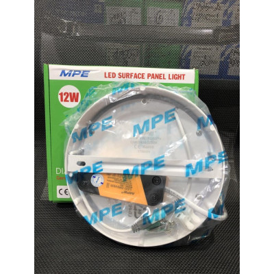 Đèn Ốp Nổi, Đèn LED Panel ốp trần 12W tròn/vuông - Thương hiệu MPE