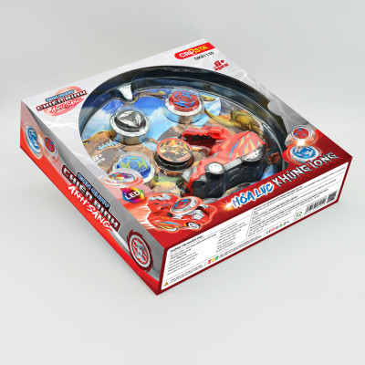 Đồ Chơi Duka Con Quay Chiến Binh Ánh Sáng - Hỏa Lực Khủng Long (3 Con Quay) DK81130