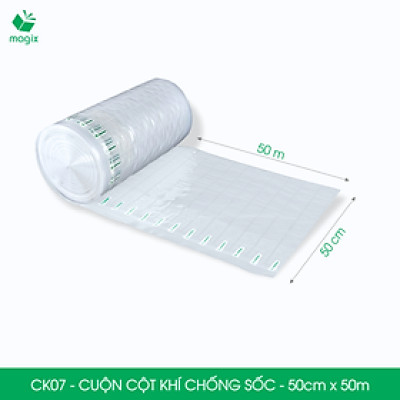 Cuộn cột khí chống sốc - 50cm x 50m - Xốp hơi, đệm hơi đóng gói hàng dễ vỡ - CK07