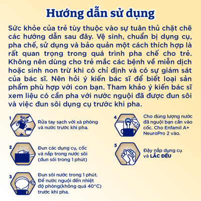 Combo 6 lon sữa bột Enfamil A+ NeuroPro 2 với 2’-FL HMO cho trẻ từ 6 –12  tháng tuổi– 830g