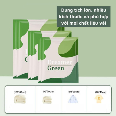 Combo 6 Túi Hút Chân Không Đựng Chăn Màn, Quần Áo, Chống Ẩm Mốc Bụi, Bảo Quản Quần Áo Chăn Gối Mền - TẶNG KÈM BƠM ĐIỆN