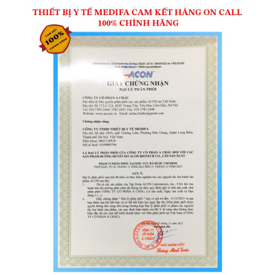 Que thử đường huyết ACON On Call Plus hộp 50 que