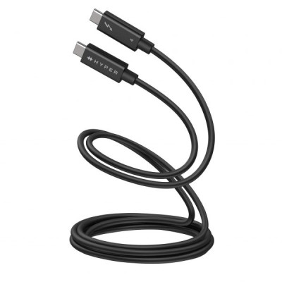 Cáp HyperDrive Thunderbolt 4 (6ft/2m) - Kết Nối Đa Năng, truyền tải liệu cho MacBook, Laptop và các thiết bị, HDTB4AC2GL - Hàng Chính Hãng