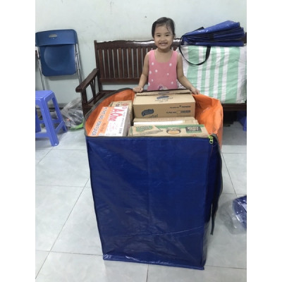 Túi Đựng Quần Áo Giỏ Đựng Đồ Chăn Mền Chống Thấm Nước Hoa Văn Đẹp Chất Liệu Bạt Dày Dặn Có Lựa Chọn Mẫu Sọt