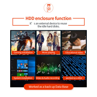 Đế cắm ổ cứng OImaster Dual Bay USB 3.0 đến 2.5 / 3.5 inch SATA Dual Bay HDD SSD