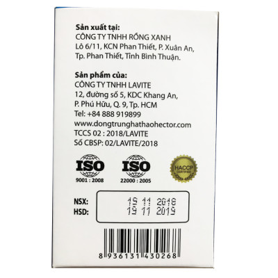 Thực phẩm chức năng - Tăng lực nhanh - Đông trùng hạ thảo Hector Sâm (Combo 2 hộp 20 chai) Dạng Nước, Uống Trực Tiếp, Tăng Cường Sinh Lý Nam Nữ, Phục Hồi Sức Khỏe, Nam, Nữ, Người Lớn Tuổi Đều Dùng Được (50ml/chai)