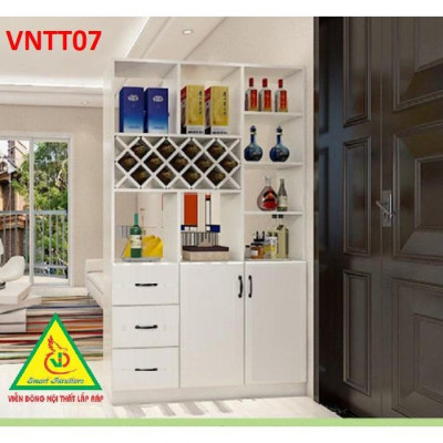 TỦ KỆ TRANG TRÍ KIÊM VÁCH NGĂN VNTT07A - Nội thất lắp ráp Viendong Adv