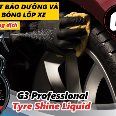 Chai xịt bảo dưỡng và tạo độ bóng lốp xe Ô tô G3 Pro Tyre Shine Liquid 