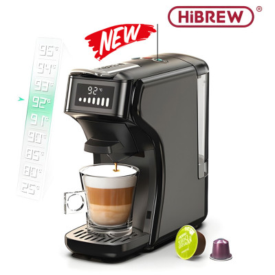 Máy pha cà phê 6 trong 1, Espresso, Viên Nén Nespresso, Nescafe Dolcegusto, Kcup, Túi ESE POD và Trà. Thương hiệu Mỹ cao cấp HiBREW - H1B. HÀNG CHÍNH HÃNG