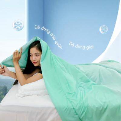 [CHĂN HÈ MÁT LẠNH] Mền lạnh I Cool Advance NIN House NM8036 1m6x2m1 màu gradient pastel | Chăn chần bông Ice Silk