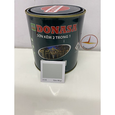 Sơn Sắt Kẽm Donasa 2 trong 1 màu DAF 3135 Xám nhạt (Lon 800ml)