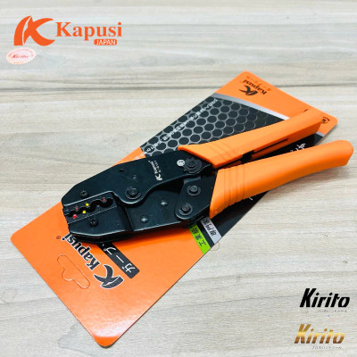 Kềm bấm cos đầu dây cách điện thương hiệu kapusi tools mã k9121 các số 0.5/1/1.5/2.5/4/6/10mm