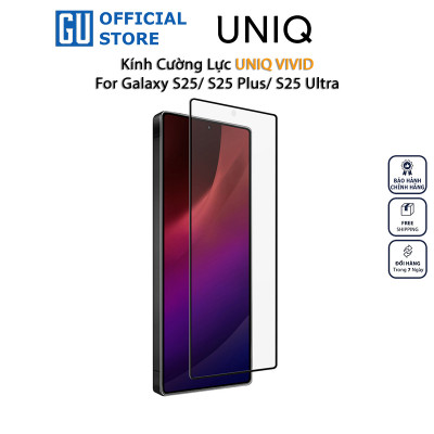 Kính cường lực UNIQ OPTIX VIVID Cho Samsung Galaxy S25/ S25 Plus/ S25 Ultra Trong Trẻo Cảm Ứng Mượt Mà Hàng Chính Hãng