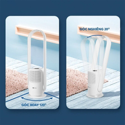 Quạt không cánh kết hợp lọc không khí Elmich BFE-3936 - Hàng Chính Hãng