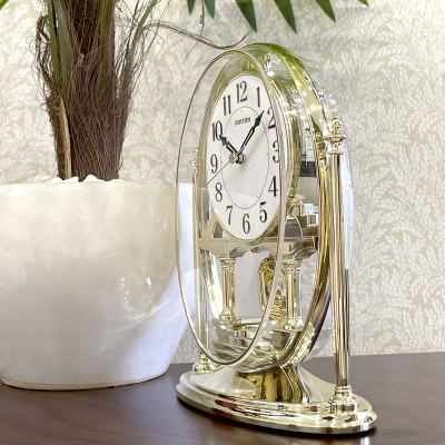 Đồng Hồ Để Bàn Rhythm CRP609WR18 - Vàng (19.3 x 24.1 x 9.0 cm)
