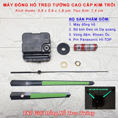Máy Đồng Hồ Eastar Kim Trôi Độ Chính Xác Cao  – Bộ Kim Đen Có Dạ Quang – Tặng Kèm Pin