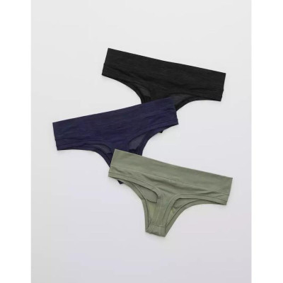 Combo 5 Quần Lót Nữ Lọt Khe Cotton Lụa Trơn Aerie 6113 – Thoáng Mát, Mềm Mịn, Co Giãn 4 Chiều