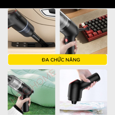 Máy Hút, Thổi Bụi Cầm Tay Mini Bản Cao Cấp, Máy Hút Bụi Giường Nệm, Ô Tô, Máy Tính - Hàng Nhập Khẩu