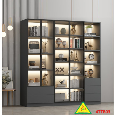 Tủ trưng bày sản phẩm cánh kính,  tủ đa năng 4TTB03 - Nội thất lắp ráp Viễn Đông Adv