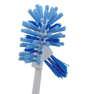 Bàn chải cọ toilet VIELDA Power Brush kèm khay đựng, đầu lông cọ bền, cứng, thiết kế 2 đầu cọ tiện dụng - TSU156132
